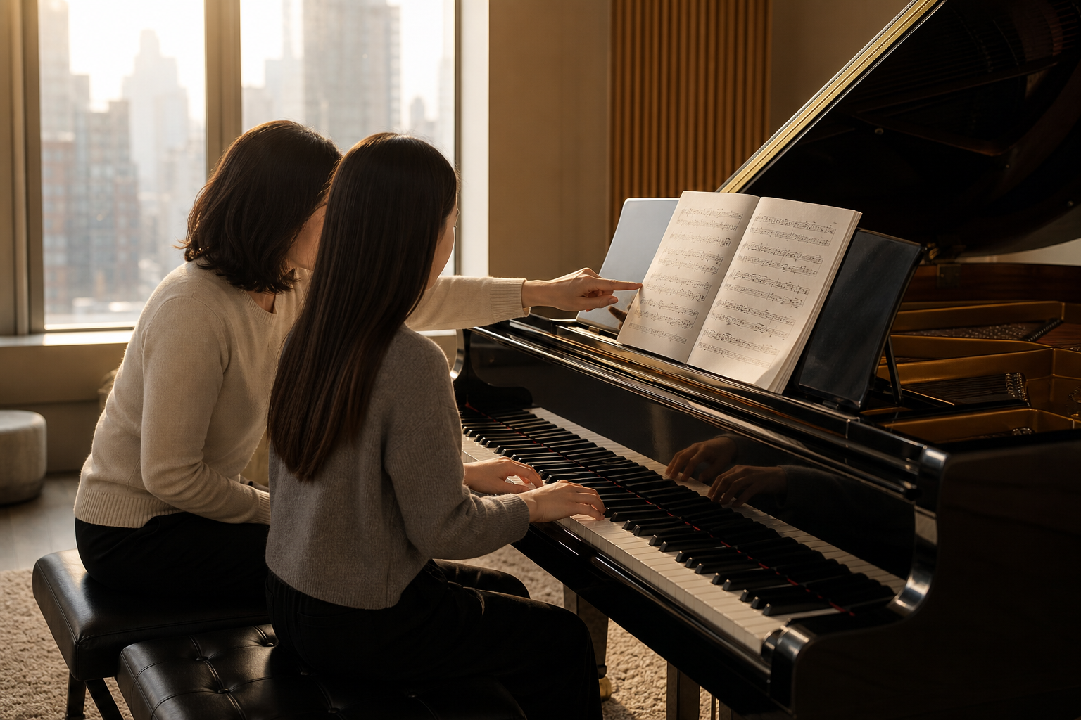 Private piano lesson at Y Music Studio